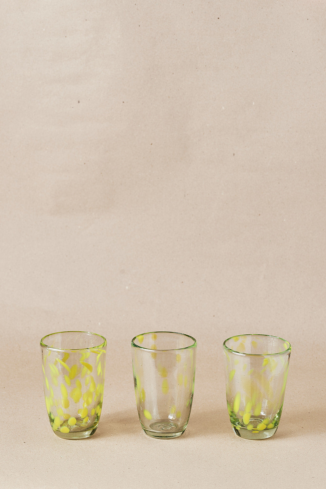 Glass - Yellow Dots