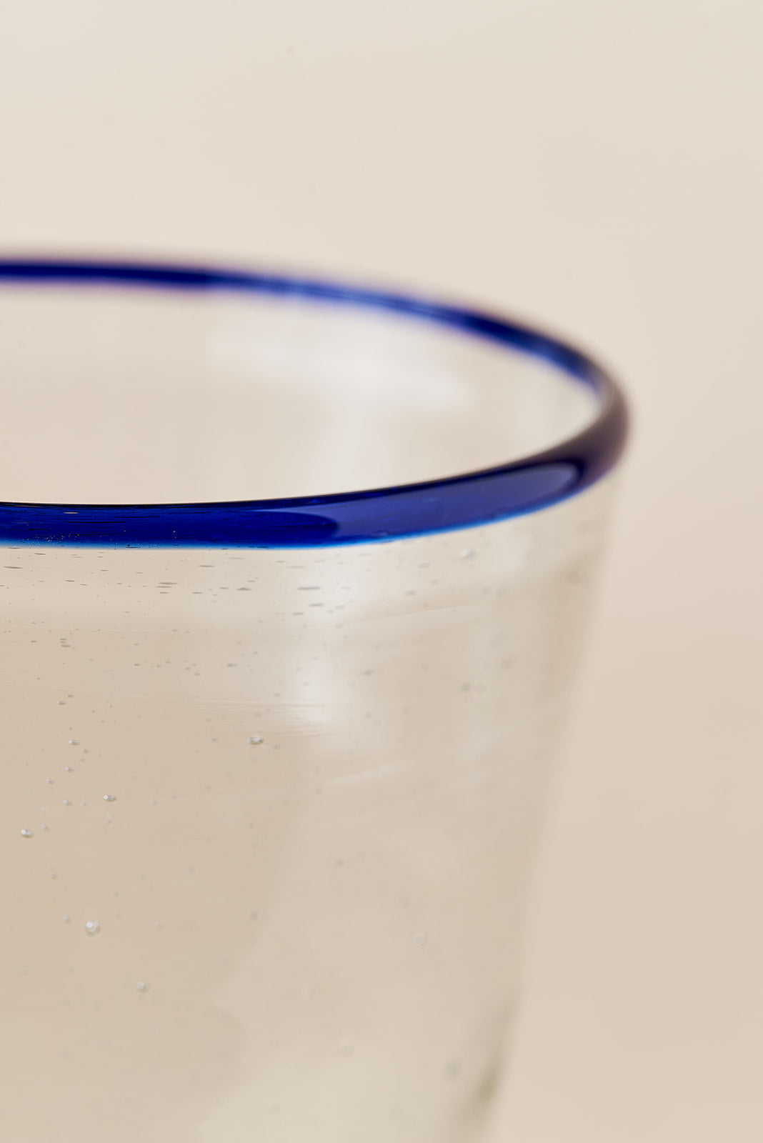 Glass - Blue Rim