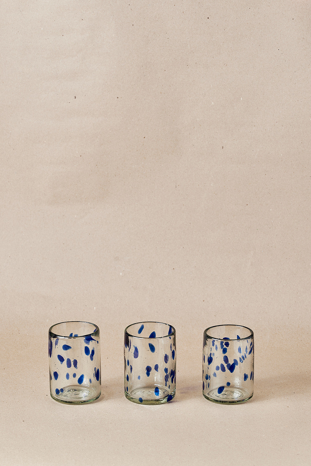 Glass - Blue Dots