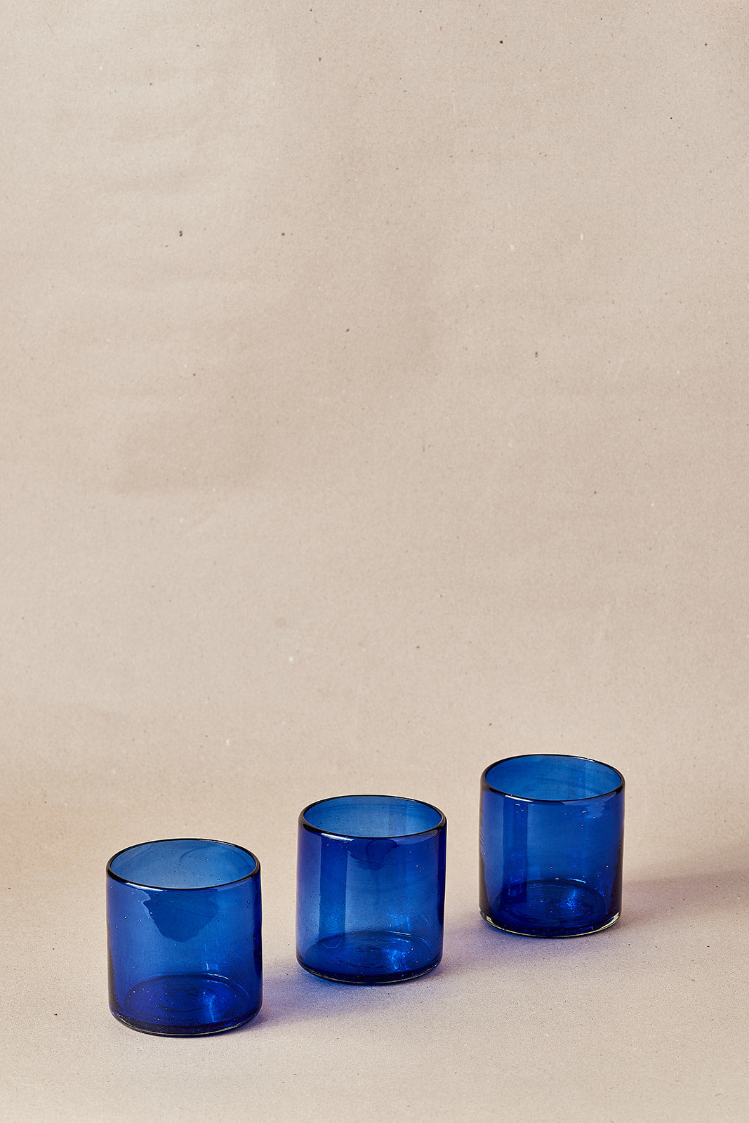 Glass - Blue Round