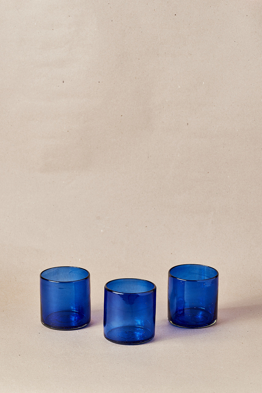 Glass - Blue Round