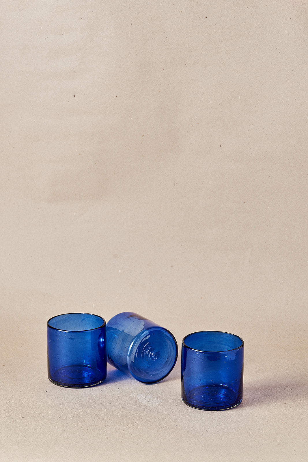 Glass - Blue Round